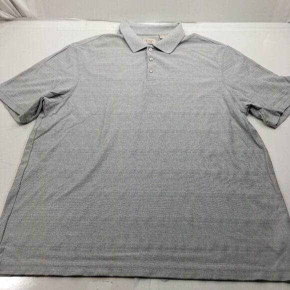 Hudson River Shirt Men's XXL Short Sleeve Quik Dry Classic Fit  Polo Shirt  Gray - Picture 2 of 9